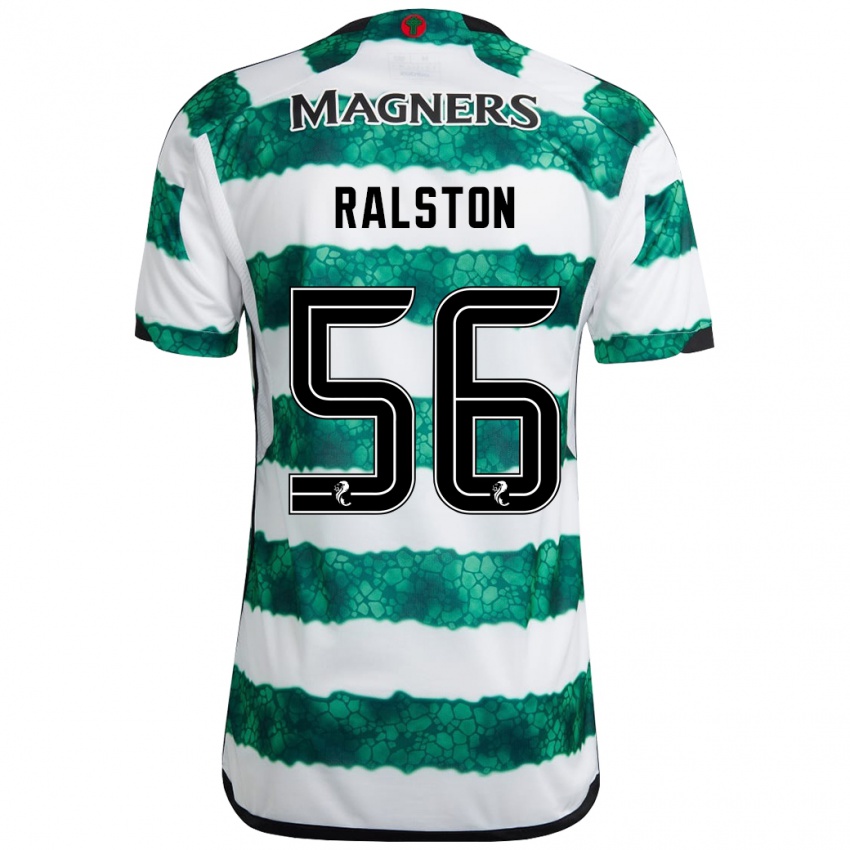 Miesten Anthony Ralston #56 Vihreä Kotipaita 2023/24 Lyhythihainen Paita T-Paita