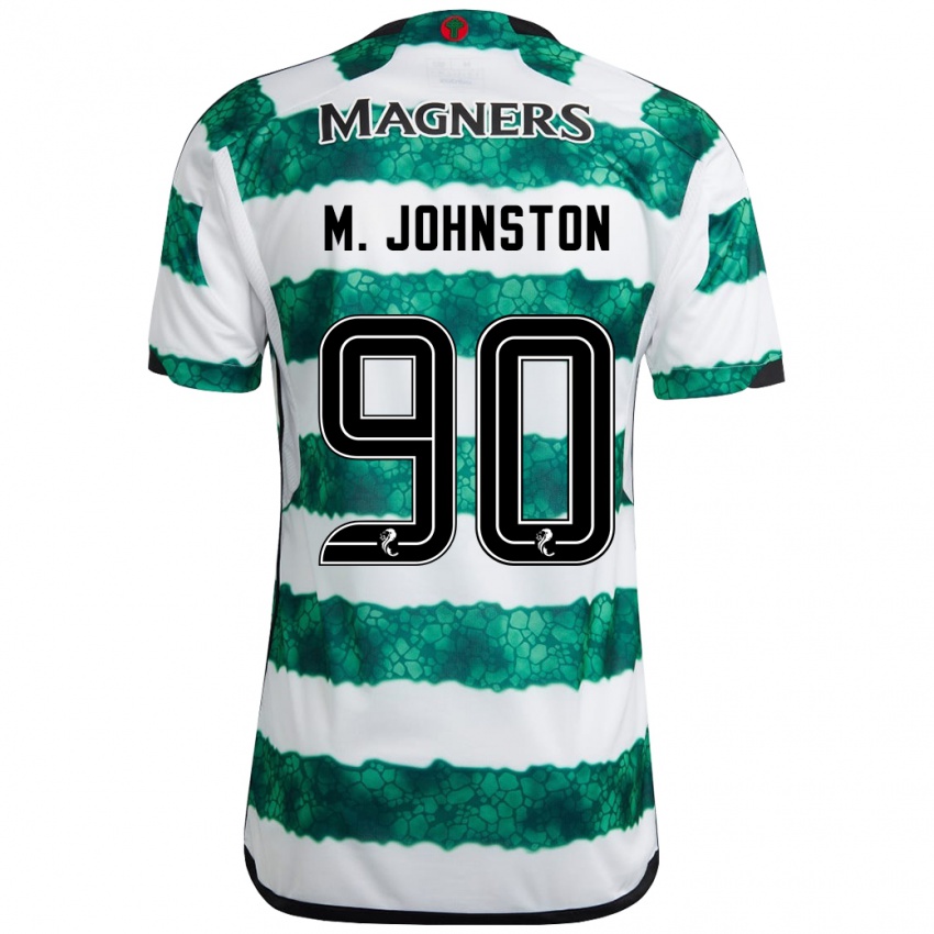 Miesten Mikey Johnston #90 Vihreä Kotipaita 2023/24 Lyhythihainen Paita T-Paita