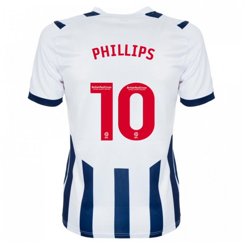 Miesten Matt Phillips #10 Valkoinen Kotipaita 2023/24 Lyhythihainen Paita T-Paita