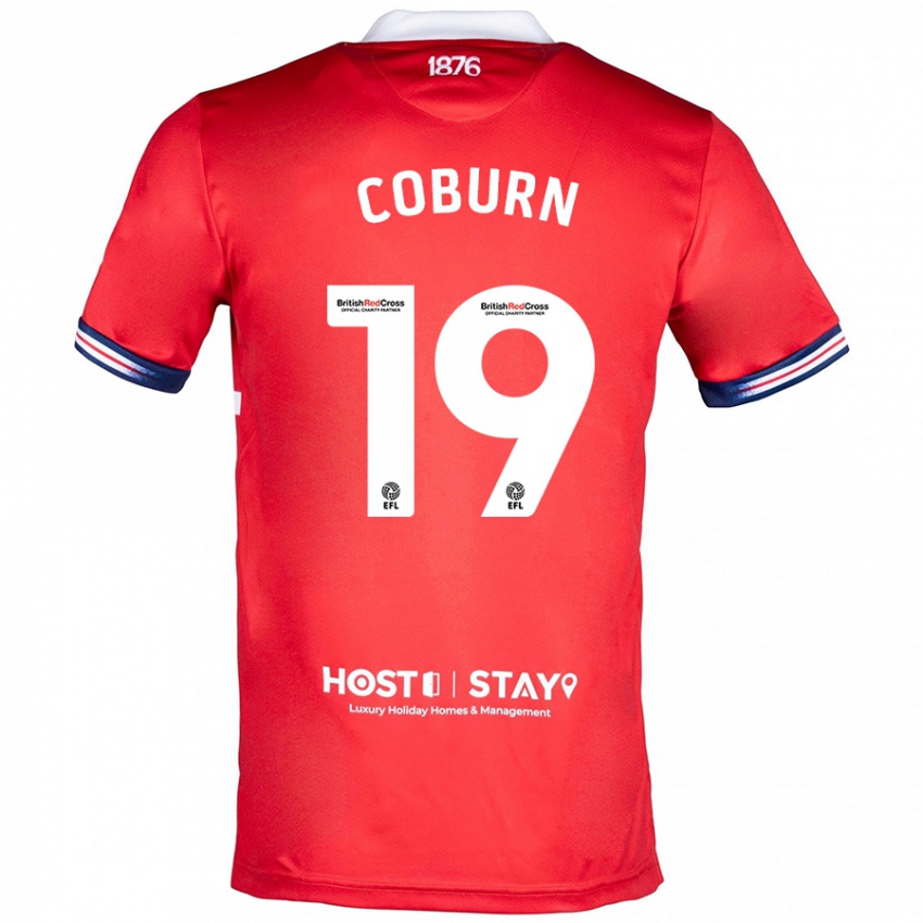 Miesten Josh Coburn #19 Punainen Kotipaita 2023/24 Lyhythihainen Paita T-Paita