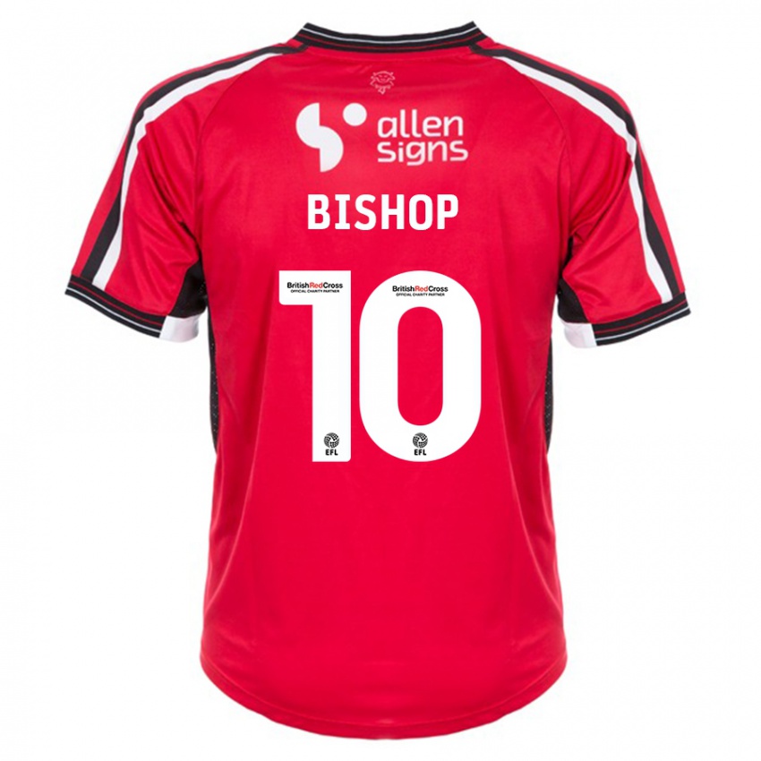 Miesten Teddy Bishop #10 Punainen Kotipaita 2023/24 Lyhythihainen Paita T-Paita