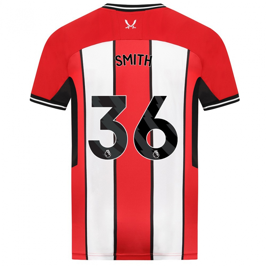 Miesten Joshua Smith #36 Punainen Kotipaita 2023/24 Lyhythihainen Paita T-Paita