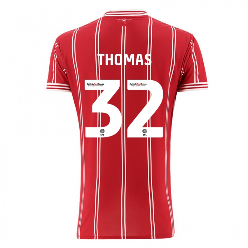 Miesten Lewis Thomas #32 Punainen Kotipaita 2023/24 Lyhythihainen Paita T-Paita