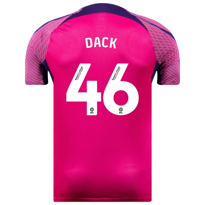 Miesten Bradley Dack #46 Purppura Vieraspaita 2023/24 Lyhythihainen Paita T-Paita