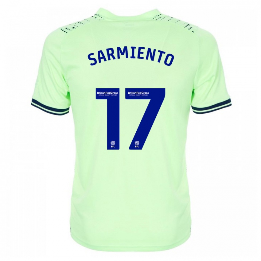 Miesten Jeremy Sarmiento #17 Laivasto Vieraspaita 2023/24 Lyhythihainen Paita T-Paita