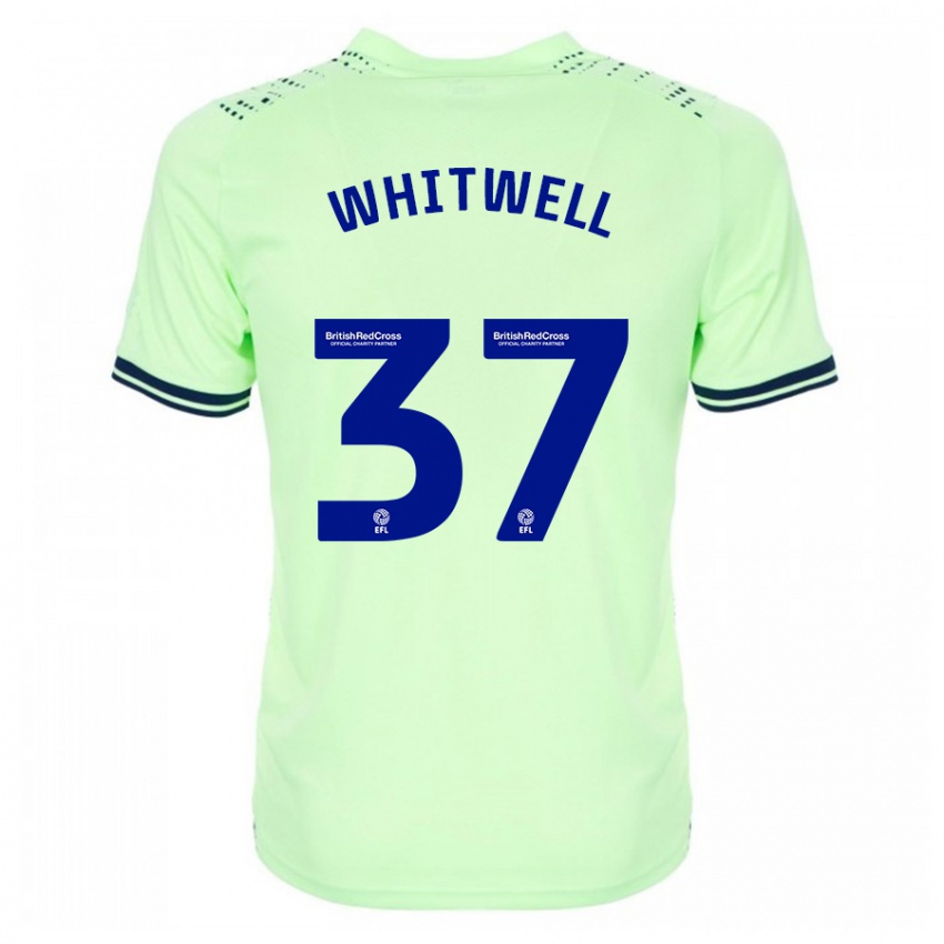 Miesten Harry Whitwell #37 Laivasto Vieraspaita 2023/24 Lyhythihainen Paita T-Paita