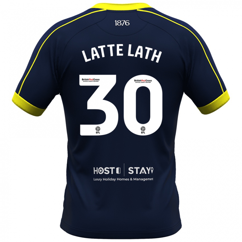 Miesten Emmanuel Latte Lath #30 Laivasto Vieraspaita 2023/24 Lyhythihainen Paita T-Paita