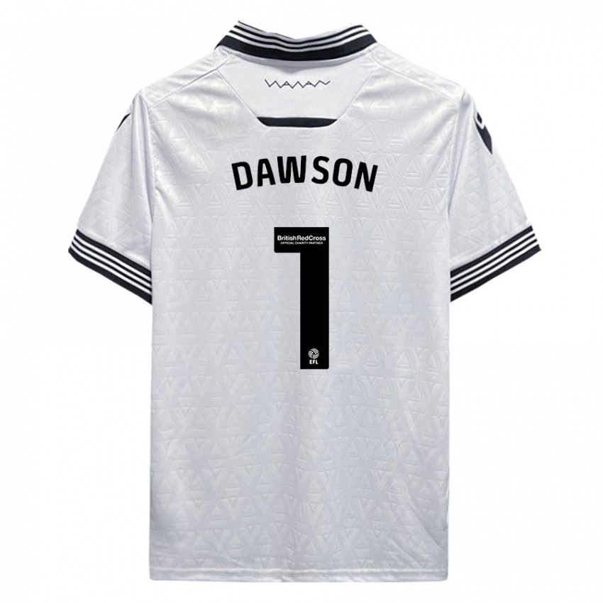 Miesten Cameron Dawson #1 Valkoinen Vieraspaita 2023/24 Lyhythihainen Paita T-Paita