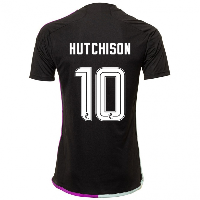 Miesten Bayley Hutchison #10 Musta Vieraspaita 2023/24 Lyhythihainen Paita T-Paita