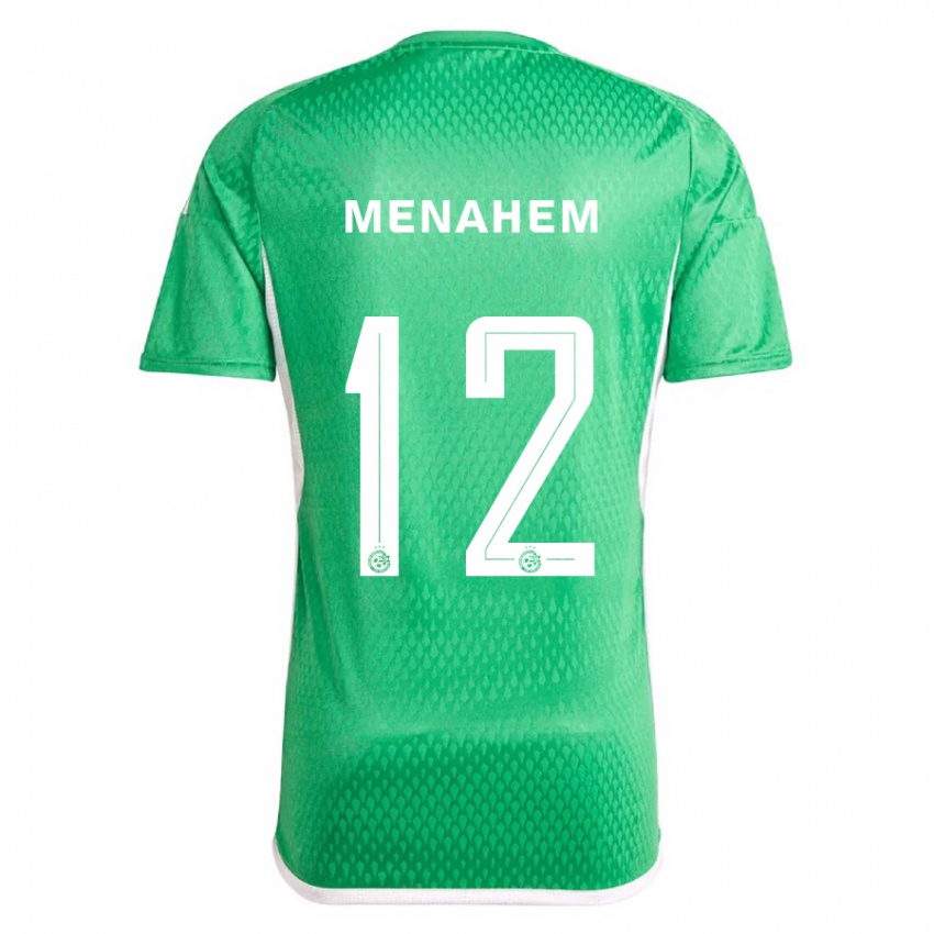 Naisten Sun Menahem #12 Valkoinen Sininen Kotipaita 2023/24 Lyhythihainen Paita T-Paita