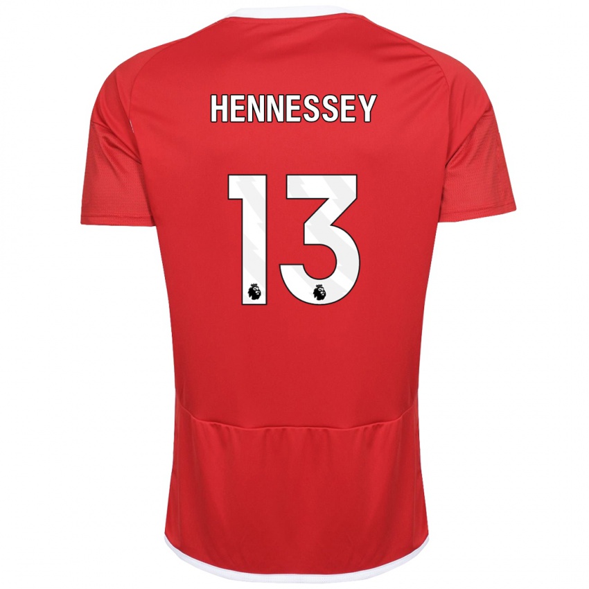 Naisten Wayne Hennessey #13 Punainen Kotipaita 2023/24 Lyhythihainen Paita T-Paita