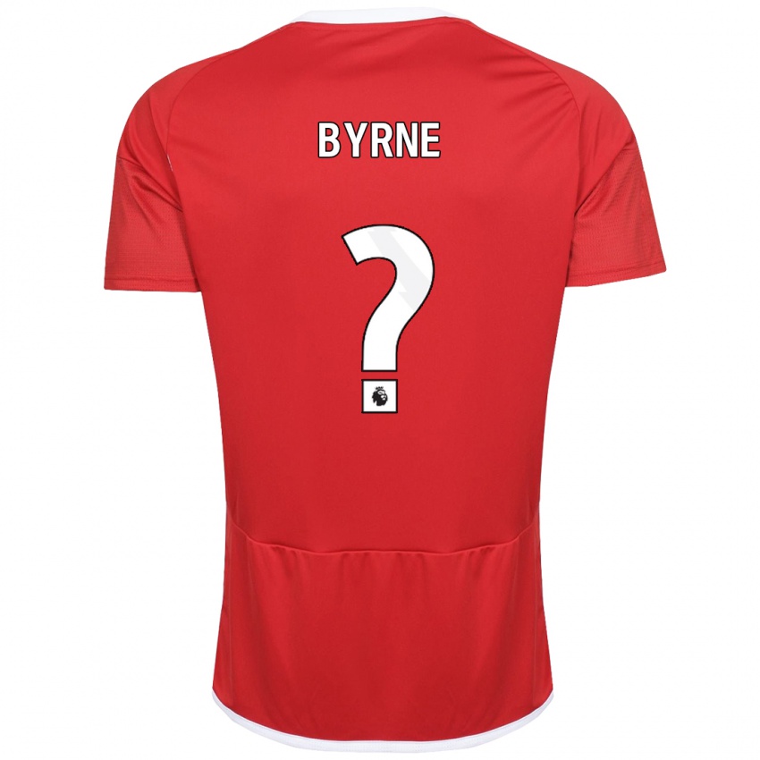 Naisten Shayne Byrne #0 Punainen Kotipaita 2023/24 Lyhythihainen Paita T-Paita