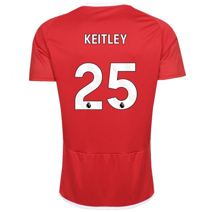 Naisten Alice Keitley #25 Punainen Kotipaita 2023/24 Lyhythihainen Paita T-Paita