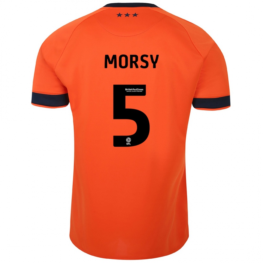 Naisten Samy Morsy #5 Oranssi Vieraspaita 2023/24 Lyhythihainen Paita T-Paita