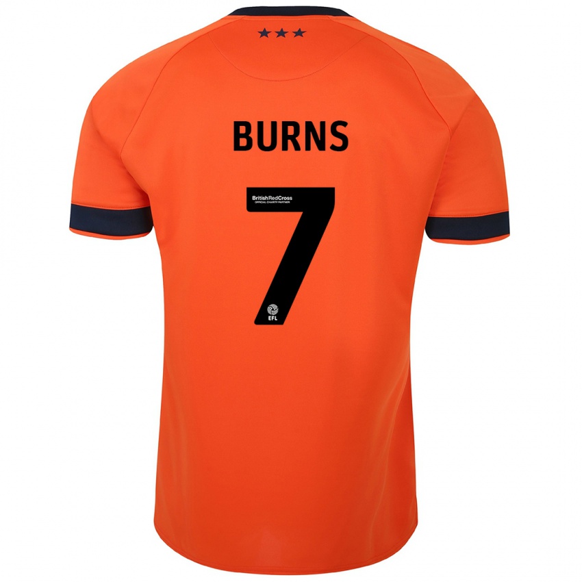 Naisten Wes Burns #7 Oranssi Vieraspaita 2023/24 Lyhythihainen Paita T-Paita