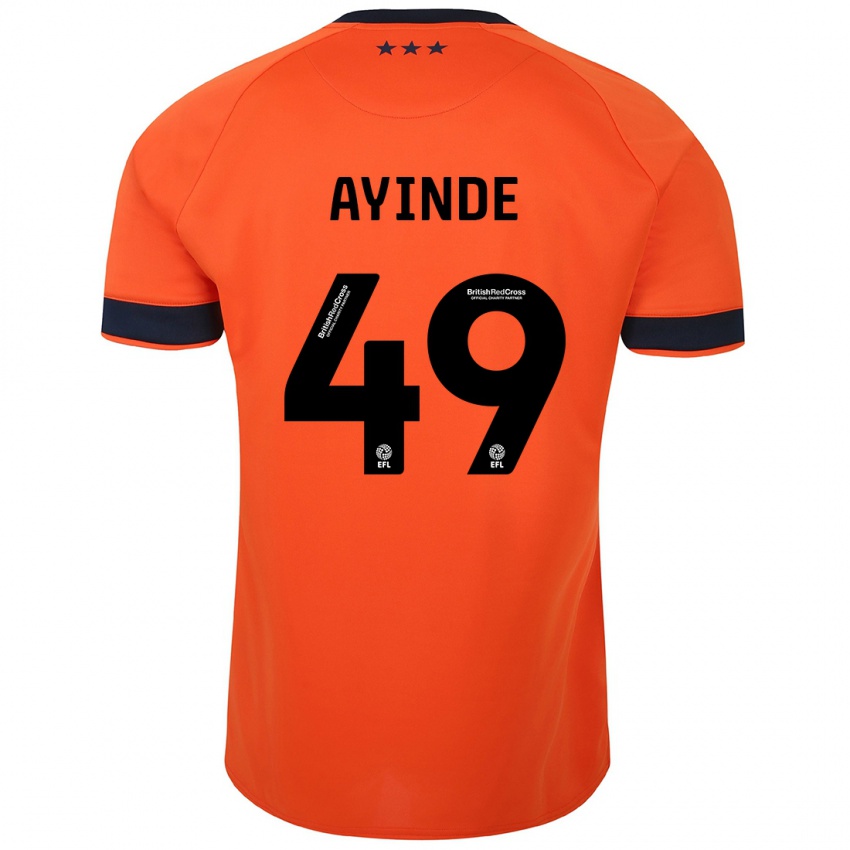 Naisten Leon Ayinde #49 Oranssi Vieraspaita 2023/24 Lyhythihainen Paita T-Paita