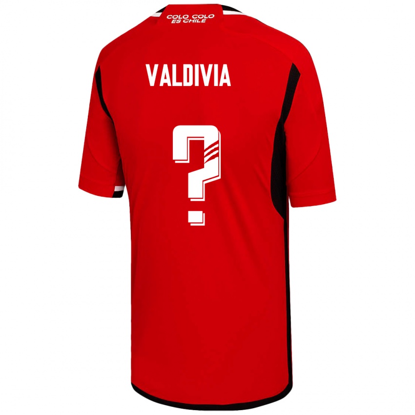 Naisten Felipe Valdivia #0 Punainen Vieraspaita 2023/24 Lyhythihainen Paita T-Paita