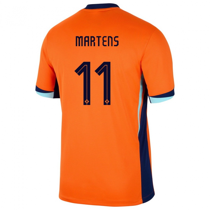 Lapset Alankomaat Lieke Martens #11 Oranssi Kotipaita 24-26 Lyhythihainen Paita T-Paita