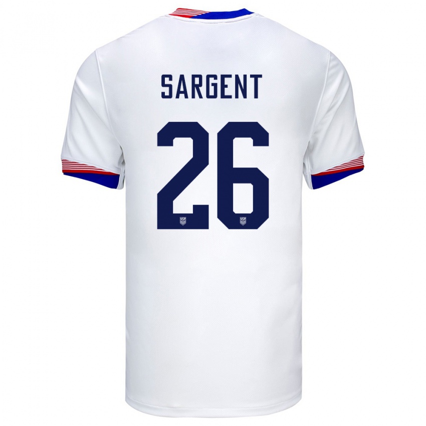 Lapset Yhdysvallat Josh Sargent #26 Valkoinen Kotipaita 24-26 Lyhythihainen Paita T-Paita