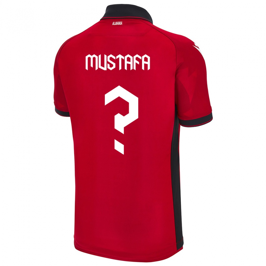 Lapset Albania Erno Mustafa #0 Punainen Kotipaita 24-26 Lyhythihainen Paita T-Paita