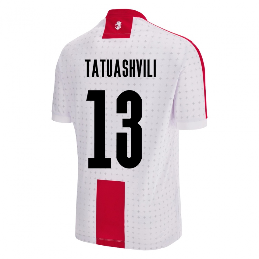 Lapset Georgia Tamar Tatuashvili #13 Valkoinen Kotipaita 24-26 Lyhythihainen Paita T-Paita