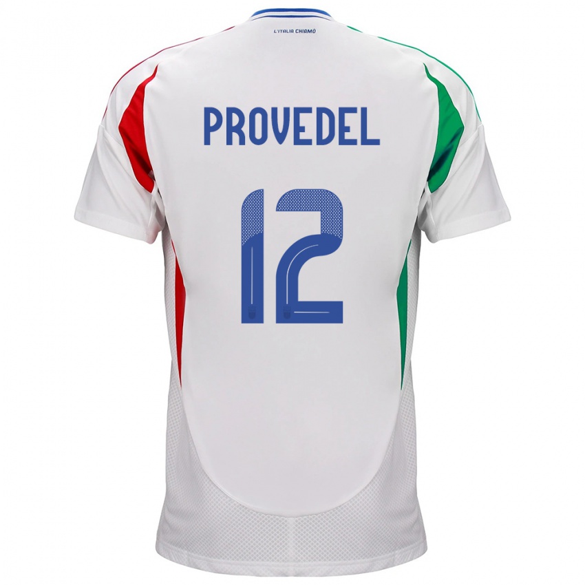 Lapset Italia Ivan Provedel #12 Valkoinen Vieraspaita 24-26 Lyhythihainen Paita T-Paita