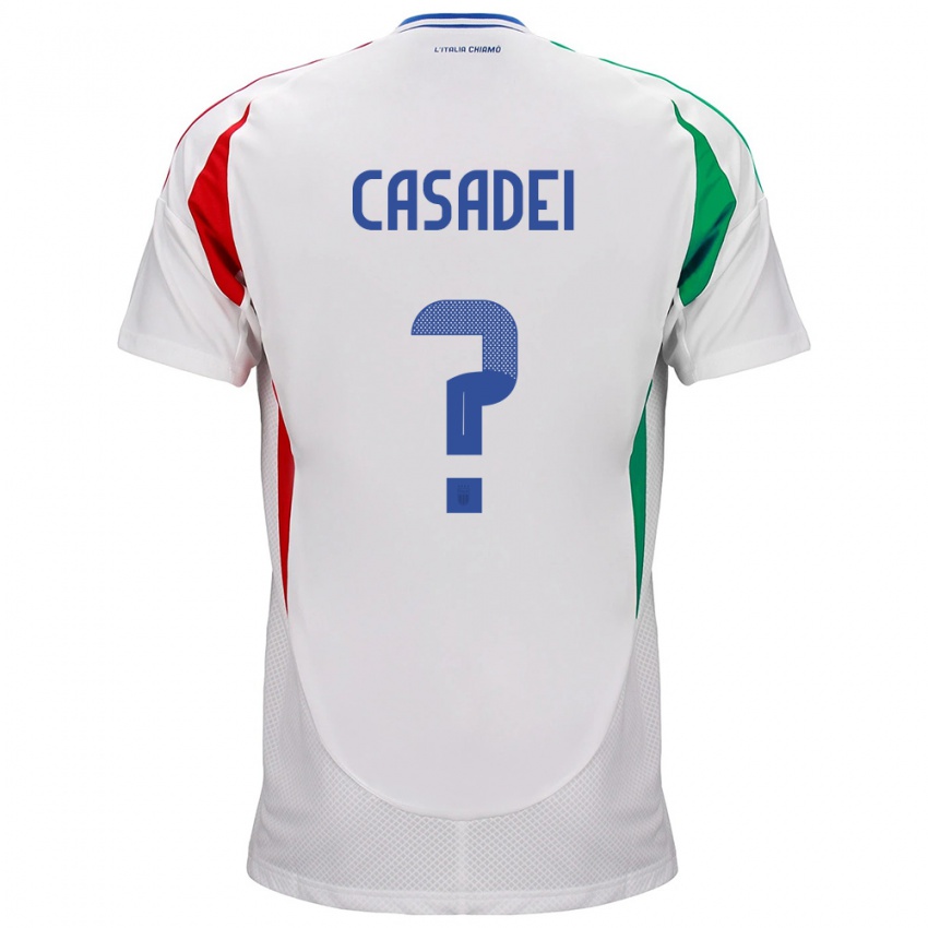 Lapset Italia Cesare Casadei #0 Valkoinen Vieraspaita 24-26 Lyhythihainen Paita T-Paita