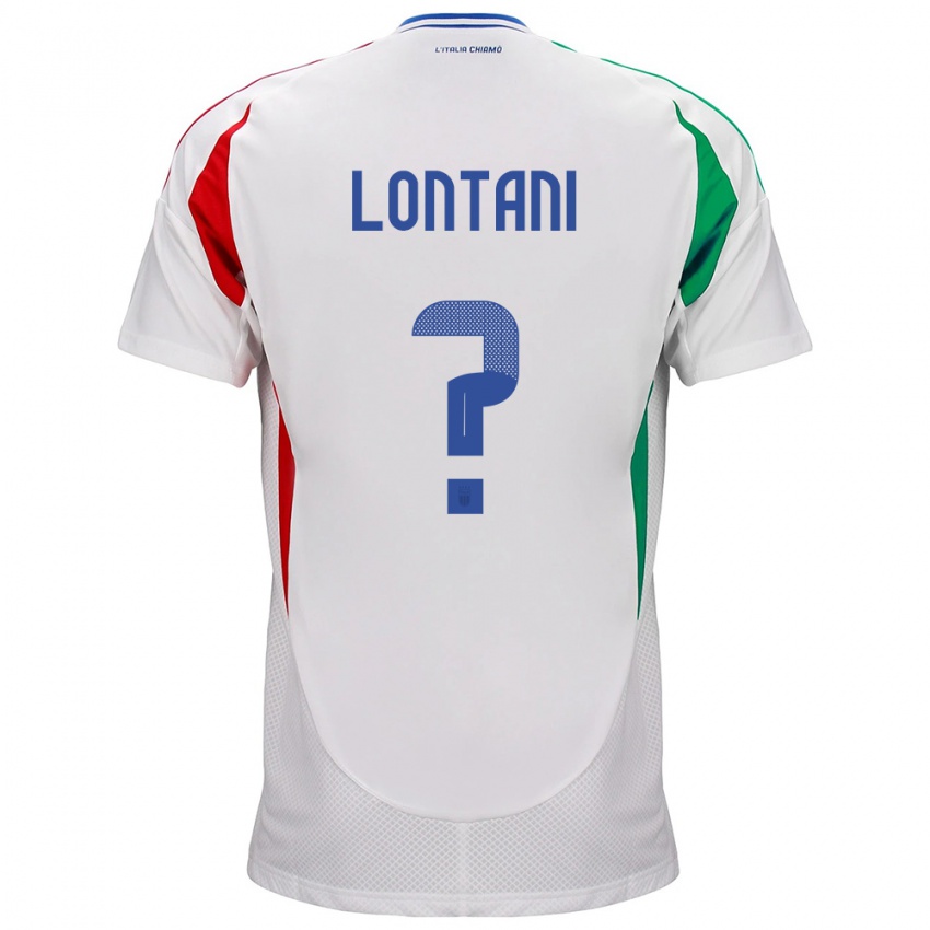 Lapset Italia Simone Lontani #0 Valkoinen Vieraspaita 24-26 Lyhythihainen Paita T-Paita