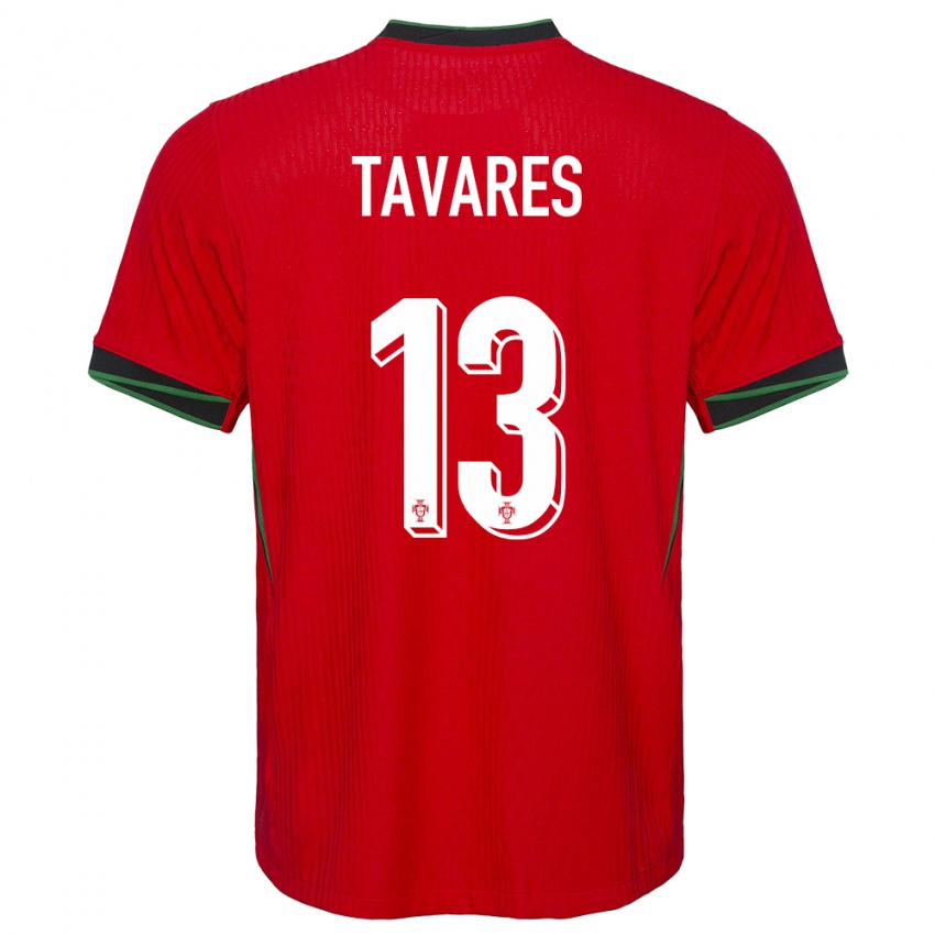 Miesten Portugali Nuno Tavares #13 Punainen Kotipaita 24-26 Lyhythihainen Paita T-Paita