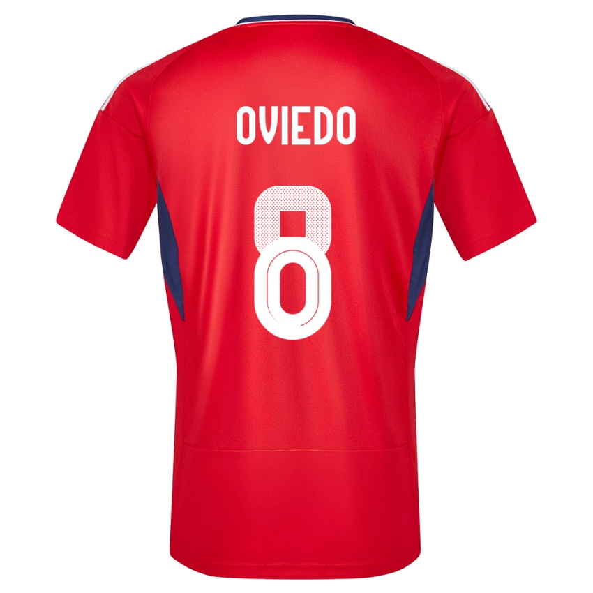 Miesten Costa Rica Bryan Oviedo #8 Punainen Kotipaita 24-26 Lyhythihainen Paita T-Paita