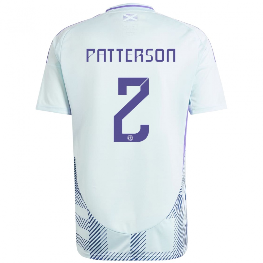 Miesten Skotlanti Nathan Patterson #2 Vaalea Mintunsininen Vieraspaita 24-26 Lyhythihainen Paita T-Paita