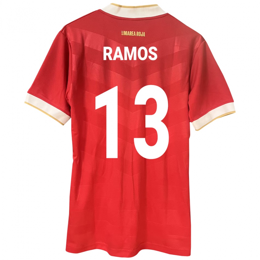 Naisten Panama Jiovany Ramos #13 Punainen Kotipaita 24-26 Lyhythihainen Paita T-Paita