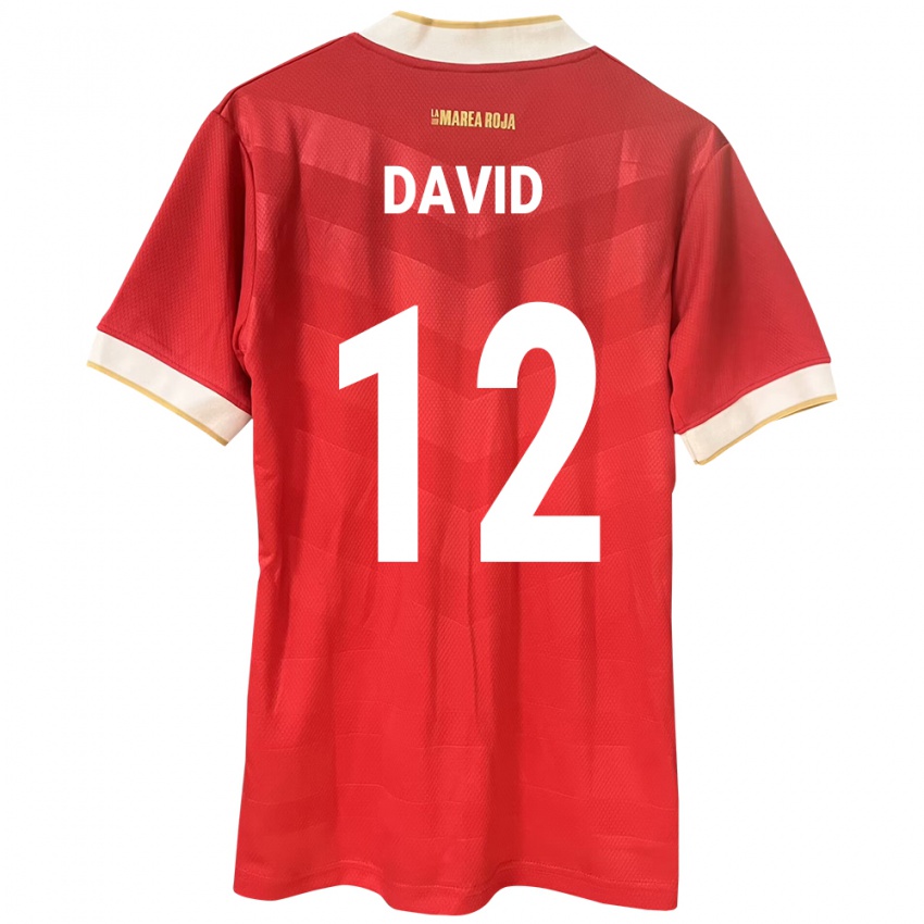 Naisten Panama Said David #12 Punainen Kotipaita 24-26 Lyhythihainen Paita T-Paita