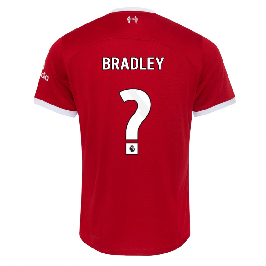 Lapset Conor Bradley #0 Punainen Kotipaita 2023/24 Lyhythihainen Paita T-Paita