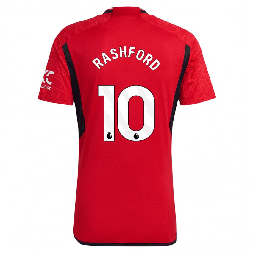 Lapset Marcus Rashford #10 Punainen Kotipaita 2023/24 Lyhythihainen Paita T-Paita