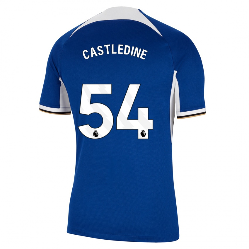 Lapset Leo Castledine #54 Sininen Kotipaita 2023/24 Lyhythihainen Paita T-Paita