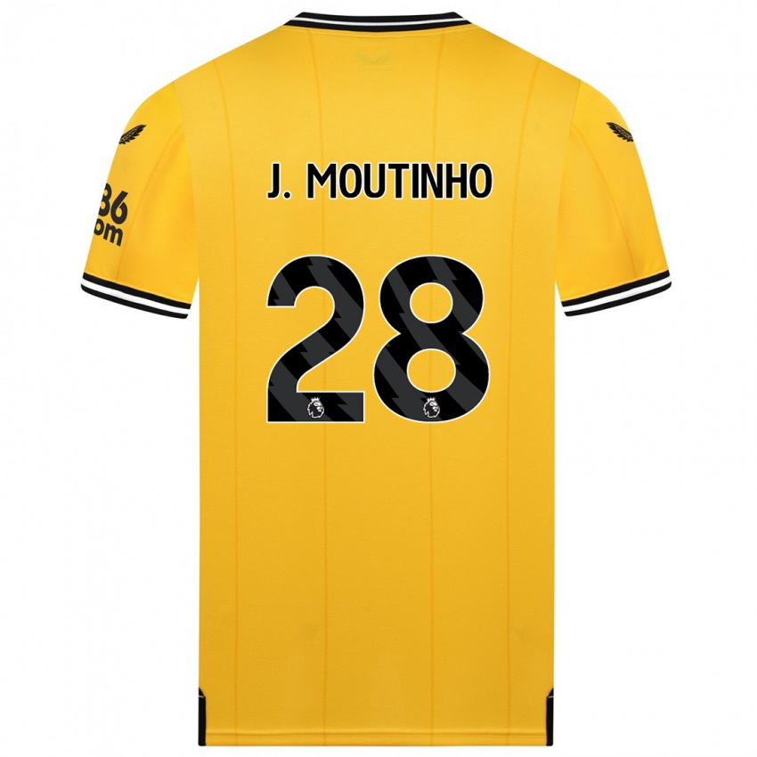Lapset Joao Moutinho #28 Keltainen Kotipaita 2023/24 Lyhythihainen Paita T-Paita