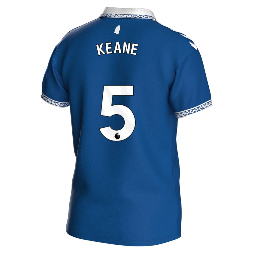 Lapset Michael Keane #5 Kuninkaallisen Sininen Kotipaita 2023/24 Lyhythihainen Paita T-Paita