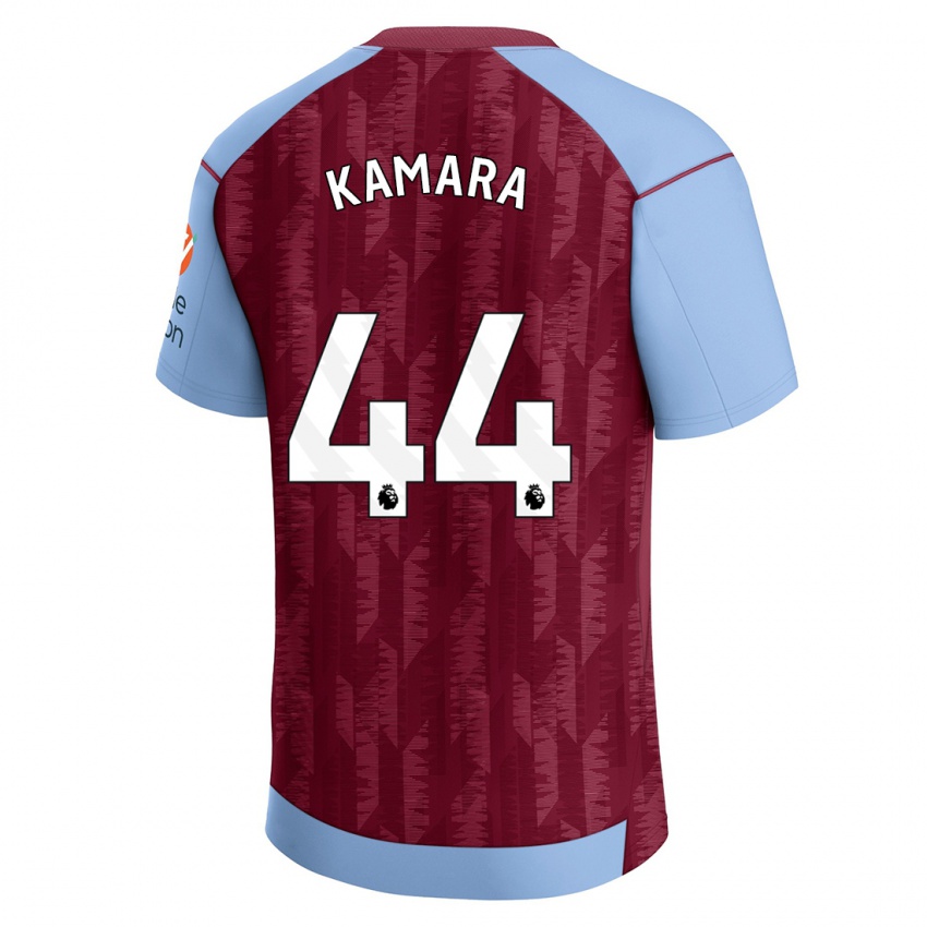 Lapset Boubacar Kamara #44 Claret Blue Kotipaita 2023/24 Lyhythihainen Paita T-Paita