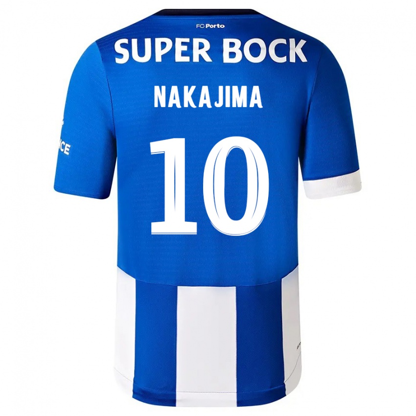 Lapset Shoya Nakajima #10 Sinivalkoinen Kotipaita 2023/24 Lyhythihainen Paita T-Paita