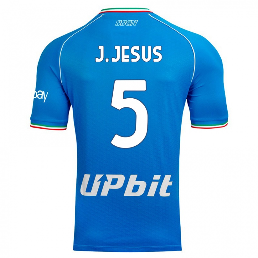 Lapset Juan Jesus #5 Taivaansininen Kotipaita 2023/24 Lyhythihainen Paita T-Paita