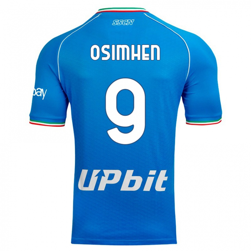 Lapset Victor Osimhen #9 Taivaansininen Kotipaita 2023/24 Lyhythihainen Paita T-Paita