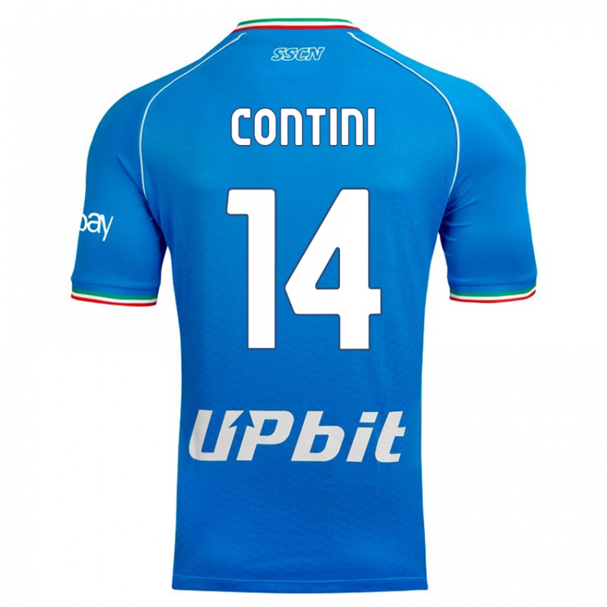 Lapset Nikita Contini #14 Taivaansininen Kotipaita 2023/24 Lyhythihainen Paita T-Paita