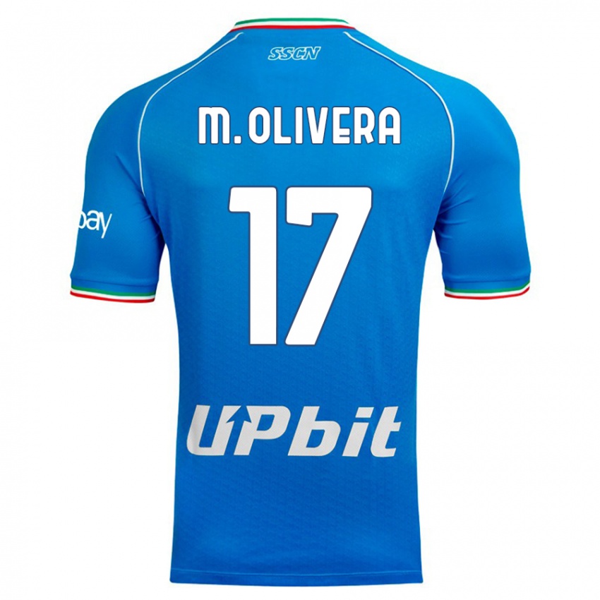 Lapset Mathias Olivera #17 Taivaansininen Kotipaita 2023/24 Lyhythihainen Paita T-Paita