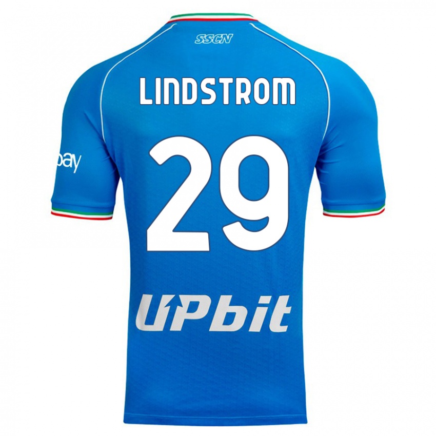 Lapset Jesper Lindstrøm #29 Taivaansininen Kotipaita 2023/24 Lyhythihainen Paita T-Paita