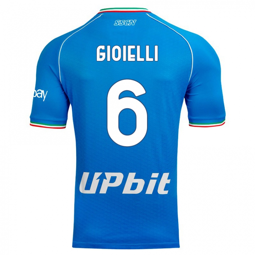 Lapset Francesco Gioielli #6 Taivaansininen Kotipaita 2023/24 Lyhythihainen Paita T-Paita