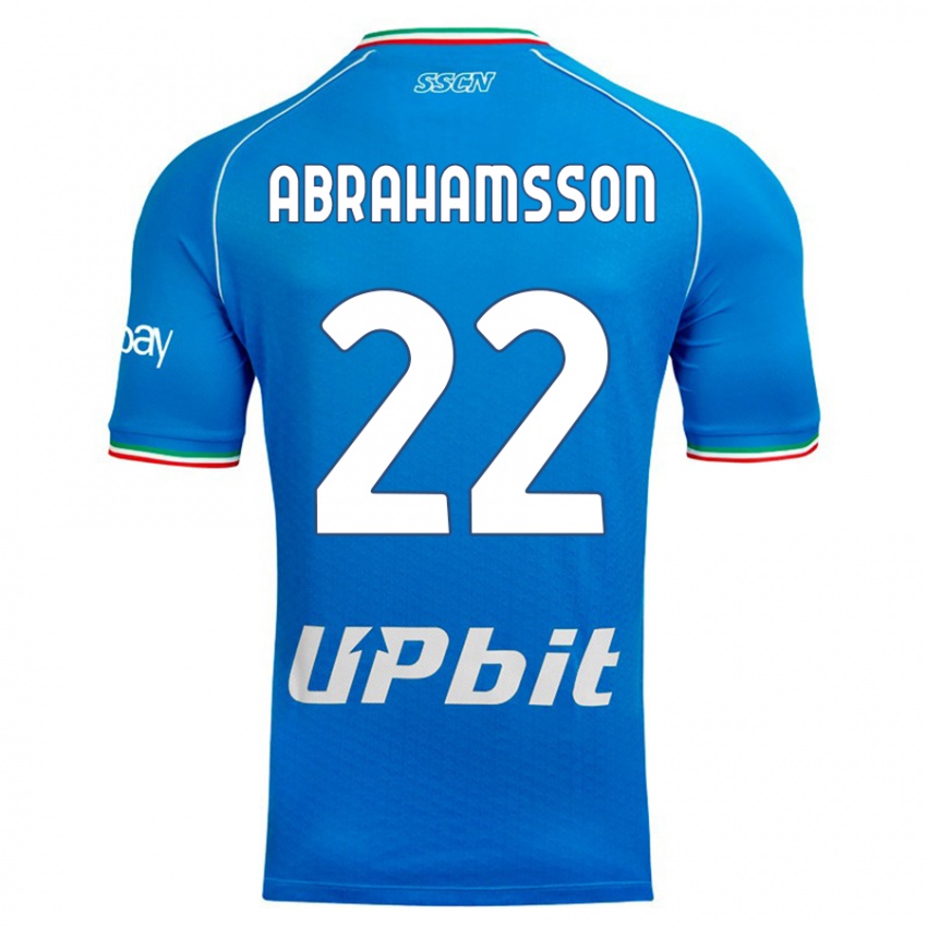 Lapset Sejde Abrahamsson #22 Taivaansininen Kotipaita 2023/24 Lyhythihainen Paita T-Paita