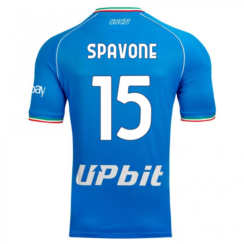 Lapset Alessandro Spavone #15 Taivaansininen Kotipaita 2023/24 Lyhythihainen Paita T-Paita