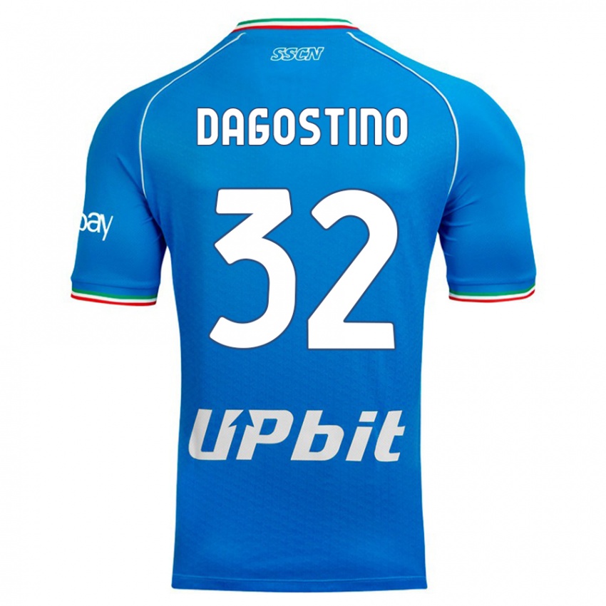 Lapset Giuseppe Dagostino #32 Taivaansininen Kotipaita 2023/24 Lyhythihainen Paita T-Paita