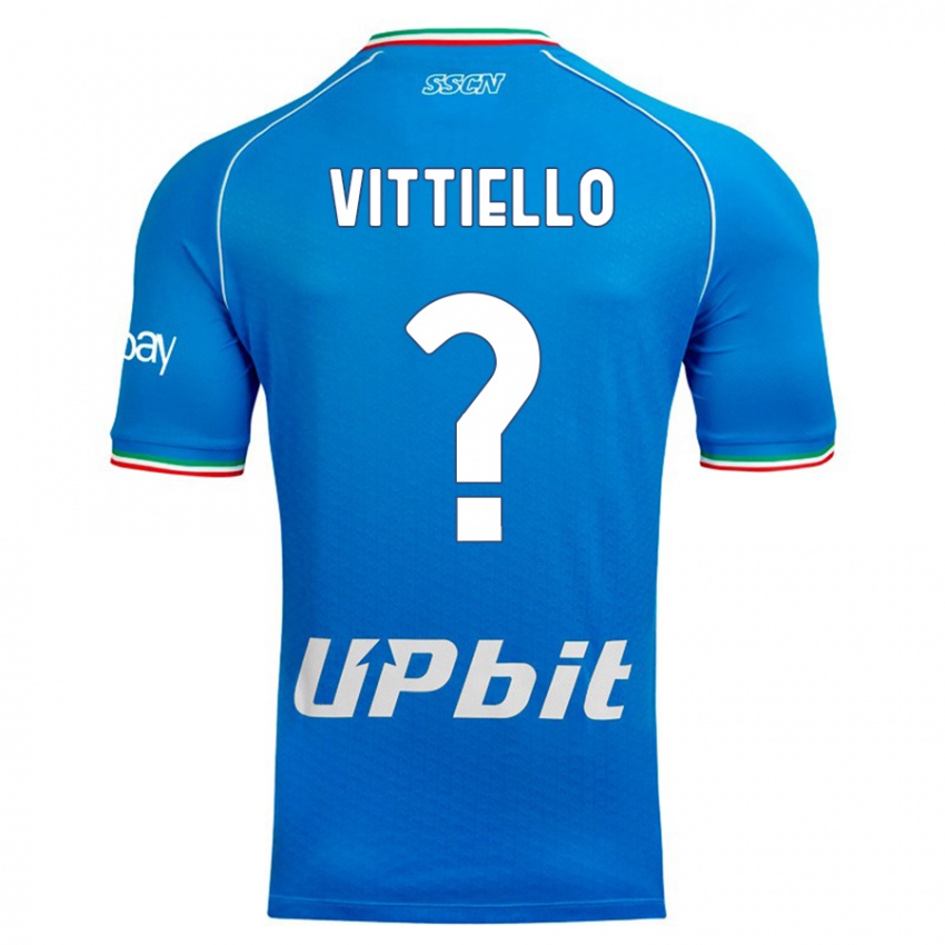 Lapset Antonio Vittiello #0 Taivaansininen Kotipaita 2023/24 Lyhythihainen Paita T-Paita